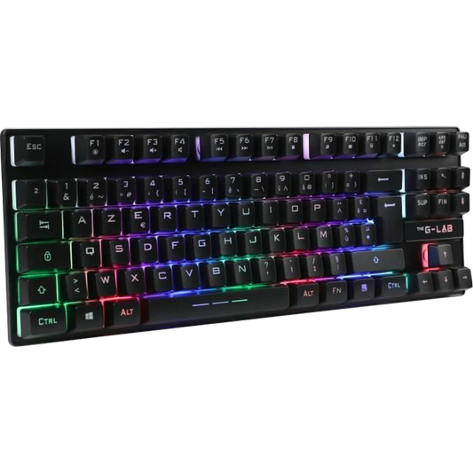 Gaming Keyboard The G-Lab KEYZ CAESIUM TKL WIRELESS Black AZERTY